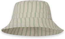 Seersucker Bucket Hat Accessories Headwear Hats Bucket Hats Green Garbo&Friends