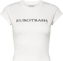 Zion Eurotrash White Crop Tops Short-sleeved Crop Tops White EYTYS