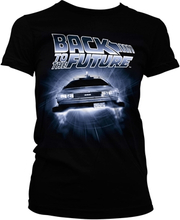 Back To The Future - Flying Delorean Girly Tee, T-Shirt