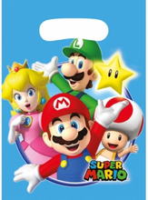 24x stuks Super Mario thema feestzakjes/cadeauzakjes