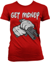 Cartoon Hands - Get Money Girly T-Shirt, T-Shirt