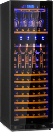 First Class 129 vinkylskåp dispenser 129 flaskor 5-22°C svart
