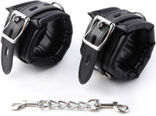 Padded Adjustable Handcuffs Black Handbojor