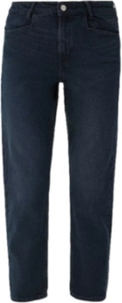 s.Oliver Damen modische Denim-Jeans Slim-Fit Hose 7/8 16044936 Blau
