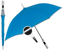Paraply Perletti 23" Med list Reflekterande Blå Polyester 103 cm