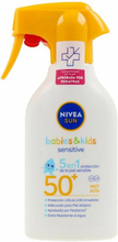 Solskyddsspray för barn Nivea Sun Kids Sensitive SPF 50+ 270 ml