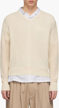 Marni - V-Neck Sweater - Hvid - M