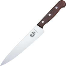 Victorinox - Kebony kokkekniv bølget 25 cm brun