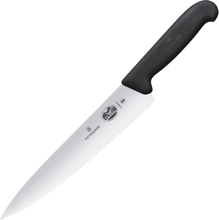 Victorinox - Fibrox kokkekniv bølget 22 cm svart