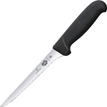 Victorinox - Fibrox utbeiningskniv buet smalt knivblad 15 cm svart