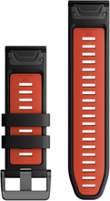 Garmin QuickFit 26 Silikon Klockarmband Svart/illröd silikon