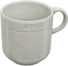 Kopp 300 Ml Hvit Trøffel Home Tableware Cups & Mugs Coffee Cups Grå STAUB*Betinget Tilbud