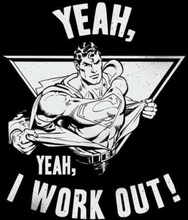 DC Comics Superman I Work Out Sweatshirt - Black - L - Black
