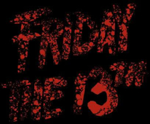 Friday the 13th Logo Blood Sweatshirt - Black - L