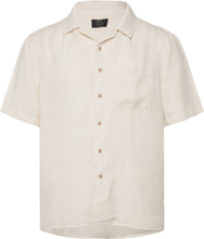 Curtis Ss Shirt Tops Shirts Short-sleeved Cream NEUW