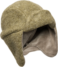 Hat Wool W. Velour Lining Accessories Headwear Hats Winter Hats Green Huttelihut