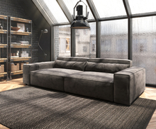 DELIFE Big-sofa Sirpio XL 270x130 cm microvezel kaki bruin