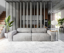 DELIFE Big-sofa Sirpio XL 270x130 cm microvezel taupe