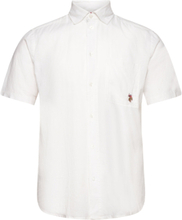 Uspa Ss Shirt Flori Men Tops Shirts Short-sleeved White U.S. Polo Assn.