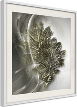 Plakat - Leaves of the Tree of Wisdom - 20 x 20 cm - Hvid ramme med passepartout