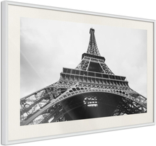 Plakat - Symbol of Paris - 60 x 40 cm - Hvid ramme med passepartout