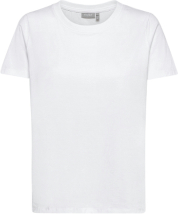 Zashoulder 1 T-Shirt T-shirts & Tops Short-sleeved Hvit Fransa*Betinget Tilbud