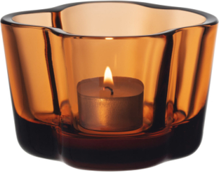 Aalto Tealight Candleholder 60Mm Home Decoration Candlesticks & Lanterns Tealight Holders Orange Iittala