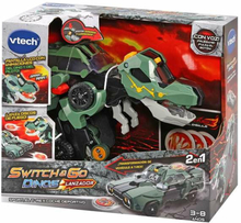 Omvandlingsbar superrobot Switch & Go Dinos Sport T-Rex Bil Dinosaurie 22 x 10 cm Ljud