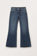 Kiri Low Waist Loose Flared Jeans - Blue