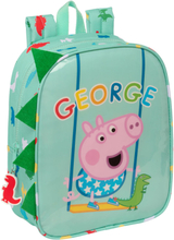 Barnryggsäck Peppa Pig George Grön 22 x 27 x 10 cm