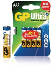 GP Batteri alkaline AAA/LR03 1.5 V Ultra Plus 4-blister (03024AUP-U4)