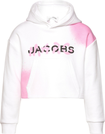 Hooded Sweatshirt Tops Sweatshirts & Hoodies Hoodies White Little Marc Jacobs