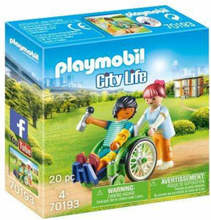 Playset Playmobil City Life Patient in Wheelchair 20 Delar