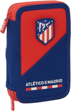 Dubbelt pennfodral Atlético Madrid Blå Röd 12.5 x 19.5 x 4 cm