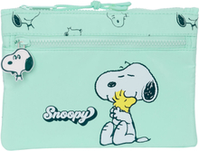 Skolväska Snoopy Groovy Grön 23 x 16 x 3 cm