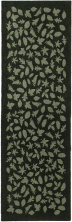 Løber Leaves All Over Home Textiles Rugs & Carpets Hallway Runners Green Tica Copenhagen
