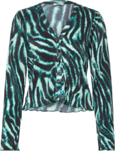 Pleata Rella Shirt Bluse Langermet Multi/mønstret Bzr*Betinget Tilbud