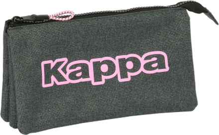 Tredubbel Carry-all Kappa Silver pink Grå 22 x 12 x 3 cm