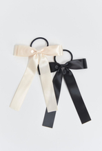Gina Tricot - 2-pack bow hair ties - Hårtilbehør - Black - ONESIZE - Female