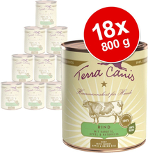 Sparpaket Terra Canis 18 x 800 g - Lamm mit Zucchini, Hirse & Dill