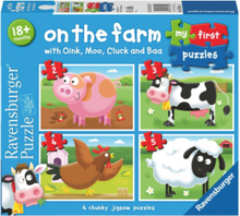 On The Farm My First Puzzle 2/3/4/5P Toys Puzzles And Games Puzzles Classic Puzzles Multi/patterned Ravensburger