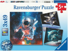 Space Adventure 3X49P Toys Puzzles And Games Puzzles Classic Puzzles Multi/patterned Ravensburger