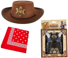Cowboy verkleedset voor kinderen - Hoed - Revolvers - cowboy zakdoek