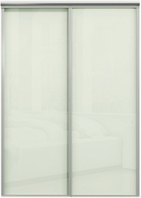 Mix Skjutdörr - Utförsäljning Opalvit Glasdörr 1700 Mm 2 Dörrar, 1700 Mm 2 Dörrar
