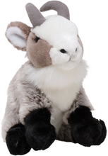 Nature Planet geiten knuffel - grijs - 18 cm - pluche stof - speelgoed - Geiten