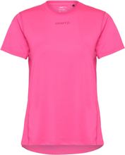 Adv Essence Ss Tee W Sport T-shirts & Tops Short-sleeved Pink Craft
