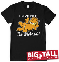 Garfield - Live For The Weekend Big & Tall T-Shirt, T-Shirt