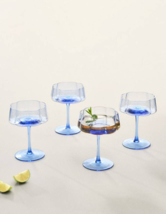 NINA cocktailglas 4-pack Blå