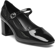 Patent Leather-Effect Heeled Shoes Shoes Heels Pumps Classic Black Mango