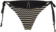 Mesh Effect Tie Side Rio Pant Swimwear Bikinis Bikini Bottoms Side-tie Bikinis Black Seafolly